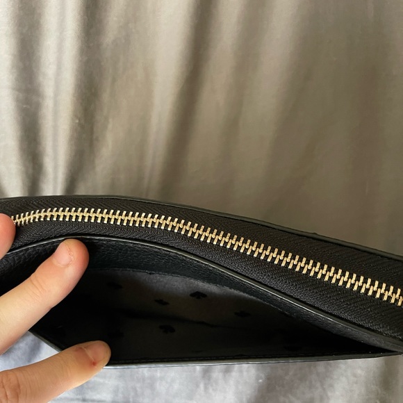 Kate Spade black pebbled leather satchel and wallet - Picture 6 of 6